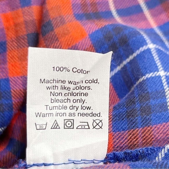J.Crew Flannel Shirt Dress with‎ Pockets in Red & Blue Plaid, Size XS - Picture 12 of 14